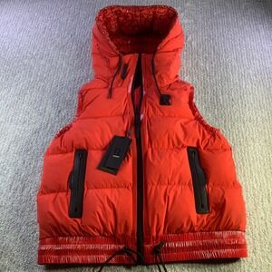 Rudsak Raquel Down Vest Flame Red Reversible Gloss‎ Limited Edition Size M NWT